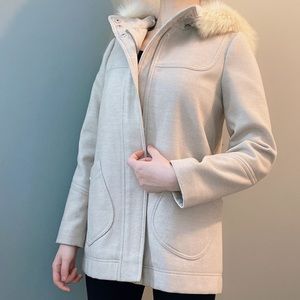 Topshop coat with hood size 4